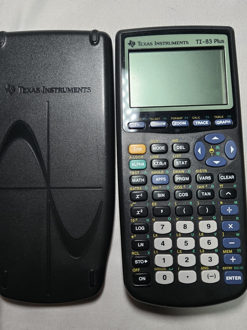 Texas Instruments TI-83 Plus Graphing Calculator - Black and Gray